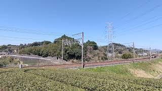 2023. 4.-1 747Ｍ 東海道本線 金谷-菊川間(東峰踏切) 警笛アリガトウ♬