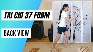 Tai Chi Yang Style 37 Form,  Entire Form in Back View