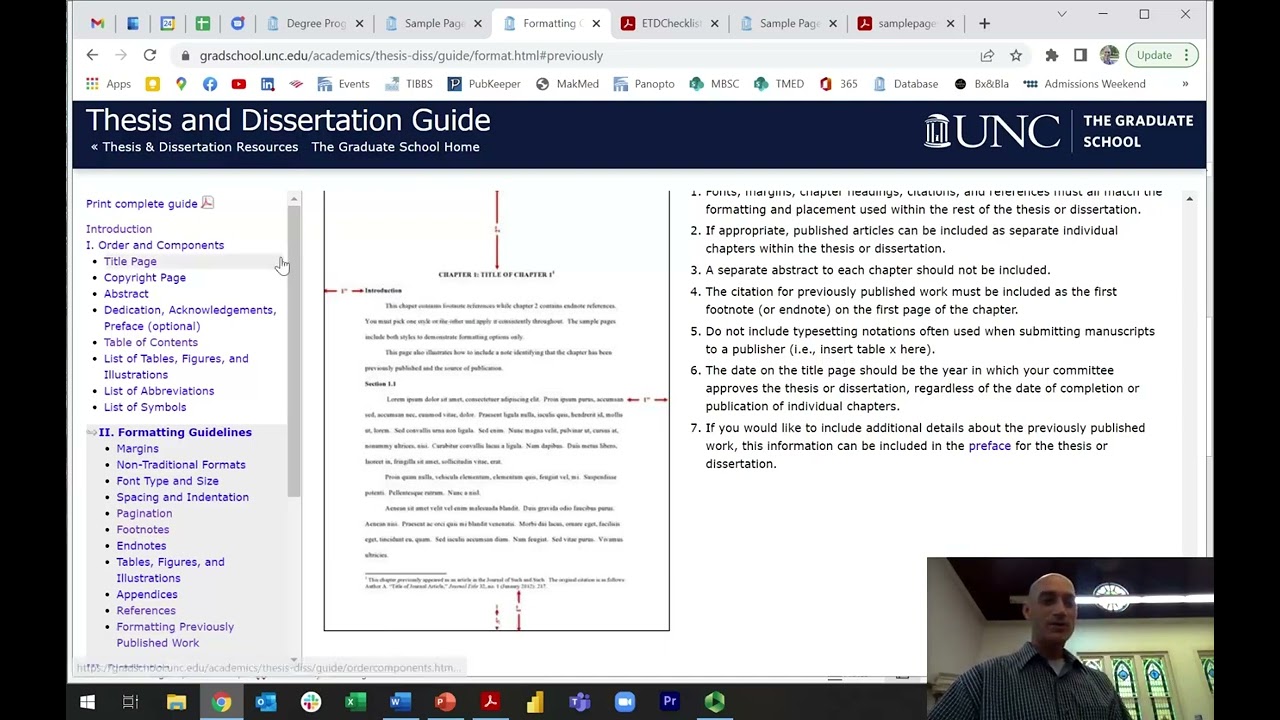 Dissertation Formatting Workshop Pc Version Youtube