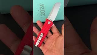 KUBEY KU317L Sailor Liner Lock Flipper Outdoor Folding Knife Red G10 Handle 3.11\