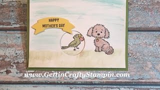 Sweet Mother's or Father's Day card making tutorial