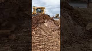 Cat D6R Pushing Out Rock