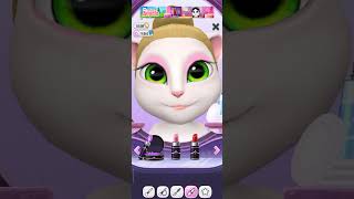 angel is doing eyemekup ❤️##mytalking angel #funny #gaming