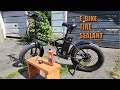 How to add tire sealant to your e-bike. Flat Out Multi Seal