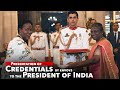 Envoys of five nations present Credentials to the President of India