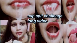 cup spit challenge #long video #very funny #spit