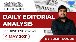 Daily Editorial Analysis from the Hindu | UPSC CSE/IAS | Sumit Konde | 4 May 2021