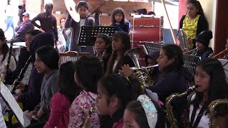 Banda Filarmónica Infantil-Juvenil de San Pedro Ocotepec en la Despedida de Bandas (14/10/2022)