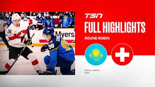 2025 World Junior Championship Highlights: Kazakhstan VS Switzerland