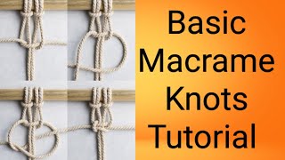 Basic Macrame Knots Tutorial video OmNidhiCreation is live!