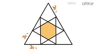Area of the shaded region (Hexagon)