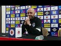 bengaluru fc head coach gerard zaragoza speaks to the media after the match with neufc on feb 21