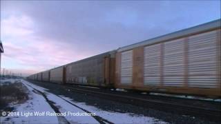 An NS #8114 Heritage and CNW Operation Lifsaver units on the Nampa Sub