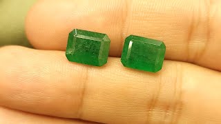 Natural Emerald - {Origin Zambia} #emerald #emeraldearrings #emeralds