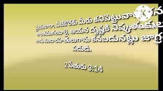 ప్రియులారా, వీటికొరకు మీరు కనిపెట్టువారు గనుక శాంతముగలవారై, ఆయన దృష్టికి నిష్కళంకులు గాను