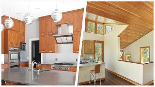 75 Brown Floor Kitchen With Medium Tone Wood Cabinets Design Ideas You'll Love 🔴