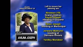 Avilina Joseph ~ Long Obituary