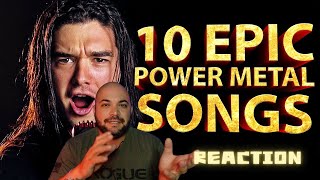 Dan Vasc - 10 EPIC POWER METAL Songs In 6 MINUTES |REACTION|