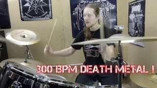 300 BPM Death Metal Drum Practice!!!