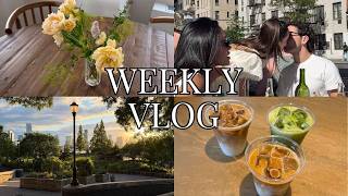 weekly vlog: catching up, first yankees game, out with friends & grwm!