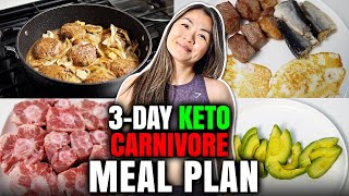 3-Day Keto Carnivore Diet Meal Plan 2023 // Meals To Lose Weight Easy