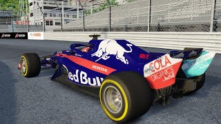 Alexander Albon Red Bull Toro Rosso Honda | Formula 1 2019 | Monaco Testing | Assetto Corsa |
