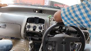 Tata Indica dashboard open cooling coil change