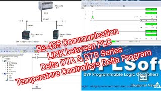 Rs-485 Communication LINK between PLC, Delta DTA \u0026 DTB Series Temperature Controllers,Delta Program