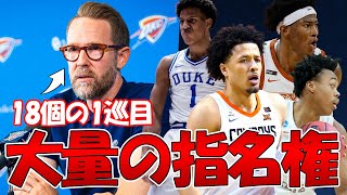 【NBA 解説】大量の指名権をどう使う？ケイドカニングハム指名はありえるのか！！【サンダー】【NBA Draft 2021】