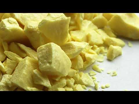 Where in the world is sulfur typically found?