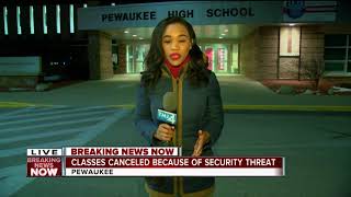 Pewaukee School District cancels classes Wednesday due to security threat