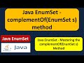 Java EnumSet - complementOf(EnumSet s) method | EnumSet in Java