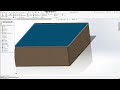 how to design a cardboard box using solidworks sheetmetal features