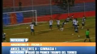 Talleres 0 - Gimnasia (Mza) 1 - Argentino B - 2012 - Fecha 3