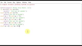 simple student grading system in python