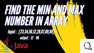 Find The Max N Min Number in Array, Java Interview Question