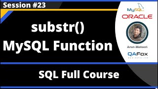 SQL - Part 23 - substr() MySQL String Function