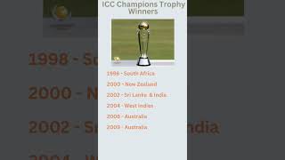 ICC Champions Trophy winners #viral #shorts