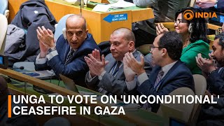 UNGA to vote on 'unconditional' ceasefire in Gaza | DD India News Hour