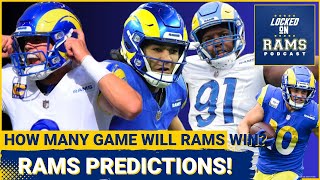 Rams 2024 Season Predictions! How Many Games Will Rams Win, Schedule Breakdown,