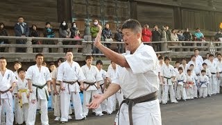 【新極真会】2014年鏡開き稽古外舘慎一師範特別演武   SHINKYOKUSHINKAI KARATE