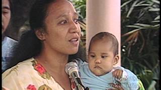 Kaho'olawe Video Archive - Kawahine Kamakea at `Iolani Palace, 1982