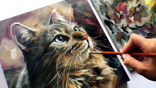 Oil Painting Tips! Painting my Cat!