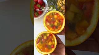 Day 74 of Healthy Desserts: Fruit Salad Jelly🤩 #healthyrecipe #healthyrecipes #healthydessert