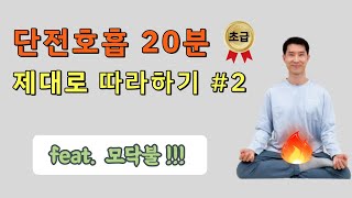 단전호흡 제대로 따라하기 #2 🔥👍/ 모닥불과 함께 단전호흡 20분 해보세요 / 호흡의 기술 10