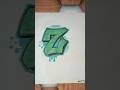 Girrafiti Letter Z🗿 #shorts #diyartbyharis #trending #tiktok