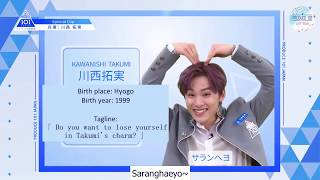 PD101JP Top 20 Finalist - #8 Kawanishi Takumi ( 川西 拓実 ) - PICK ME ( Engsub )