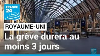 Grève massive au Royaume-Uni : une ligne sur deux fermées, quatre trains sur cinq supprimés