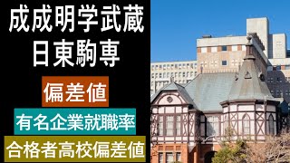 【2023年まとめ】東京有名私立大学(成成明学武蔵,日東駒専,女子大)の偏差値などを紹介