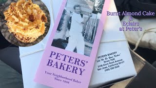 Try burnt almond cake from Peter’s Bakery with me!